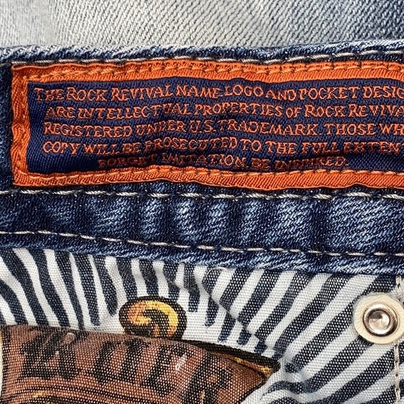 Rock Revival Sherry Easy Crop Distressed Jeans - Picture 6 of 8